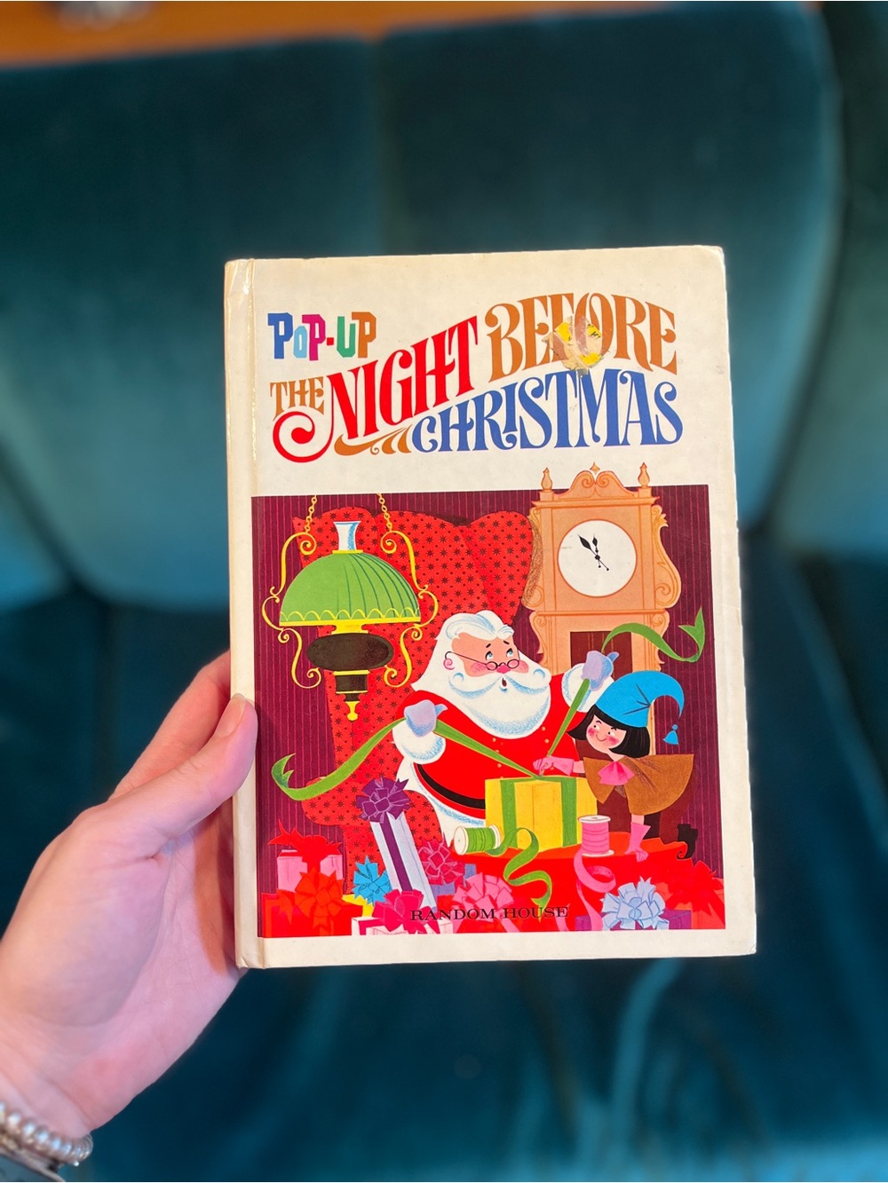 Vintage The Night Before Christmas Pop-Up Book Clement C Moore Random House VG